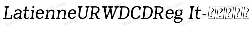 LatienneURWDCDReg It字体转换